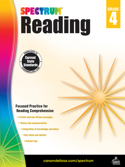 Title details for Spectrum Reading Workbook, Grade 4 by Spectrum - Available